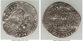 Charles I 3 Pence 1644 About VF, Oxford mint, Lis mm, Rawlins' die, S-2994. 18.9mm. 1.31gm. 

HID09801242017

© 2020 Heritage Auctions | All Rights Re...