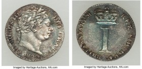 George III 4-Piece Uncertified Maundy Set 1820, 1) Penny - AU, KM668. 11.5mm. 0.47gm 2) 2 Pence - AU, KM669. 14.1mm. 0.95gm 3) 3 Pence - AU, KM670. 16...