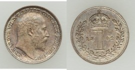 Edward VII 4-Piece Uncertified Maundy Set 1902, 1) Penny - UNC, KM795. 11.0mm. 0.49gm 2) 2 Pence - UNC, KM796. 13.3mm. 0.95gm 3) 3 Pence - UNC, KM797....