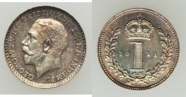 George V 4-Piece Uncertified Maundy Set 1911, 1) Penny - UNC, KM811. 11.0mm. 0.48gm 2) 2 Pence - UNC, KM812. 13.3mm. 0.97gm 3) 3 Pence - UNC, KM813. 1...