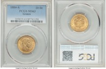 George I gold 20 Drachmai 1884-A MS63 PCGS, Paris mint, KM56. AGW 0.1867 oz.

HID09801242017

© 2020 Heritage Auctions | All Rights Reserved