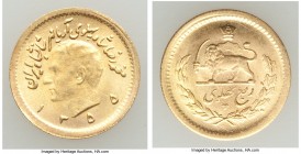 Muhammad Reza Pahlavi gold 1/4 Pahlavi SH 1355 (1976) UNC, KM1198. 16mm. 2.04gm. AGW 0.0589 oz. 

HID09801242017

© 2020 Heritage Auctions | All Right...