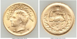Muhammad Reza Pahlavi Shah gold 1/2 Pahlavi SH 1354 (1975) UNC, KM1199. 19.4mm. 4.11 gm. AGW 0.1177 oz.

HID09801242017

© 2020 Heritage Auctions | Al...