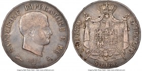 Kingdom of Napoleon. Napoleon 5 Lire 1811-B VF20 NGC, Bologna mint, KM10.9. 

HID09801242017

© 2020 Heritage Auctions | All Rights Reserved