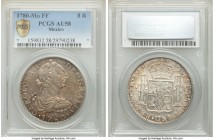 Charles III 8 Reales 1780 Mo-FF AU58 PCGS, Mexico City mint, KM106.2. Full strike, pastel toning. 

HID09801242017

© 2020 Heritage Auctions | All Rig...