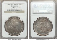 Charles IV 8 Reales 1808/7 Mo-TH MS62 NGC, Mexico City mint, KM109. 

HID09801242017

© 2020 Heritage Auctions | All Rights Reserved