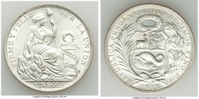 Republic Sol 1915-FG UNC, Lima mint, KM196.26. 36.8mm. 24.98gm. Untoned white surfaces with luster. 

HID09801242017

© 2020 Heritage Auctions | All R...