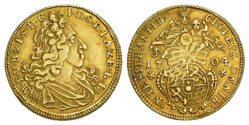Bayern Bayern, Kurfürstentum Goldgulden. Maximilian II. Emanuel, 1679-1726 1704,...