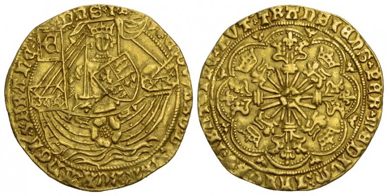 GROSSBRITANNIEN. ENGLAND. Heinrich VI., 1422-1461. Nobel o.J. (1422-1427). Sog. ...