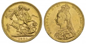 GROSSBRITANNIEN - Vereinigtes Königreich Victoria 1837-1901
Sovereign (7,98g) 1889 KM:767, Fr:392 vorzüglich