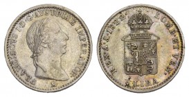 Italien MILANO FRANCESCO I D'ASBURGO LORENA (1815-1835) 1/4 di Lira 1822 Milano, 
argento gr. 1,620. fast unzirkuliert