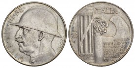 ITALIEN. Königreich. Vittorio Emanuele III. 1900-1946. 20 Lire 1928 / Anno VI R, Roma. 
19.94 g. Mont. 76. Pagani 680. Fast FDC / About uncirculated.