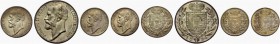 LIECHTENSTEIN Prince John II, 1858-1929. Set of 4 coins: 1/2, 1, 2 & 5 Franken 1924. Total 4 coins. Divo 107, 106, 105, 104. Rare in this condition. v...