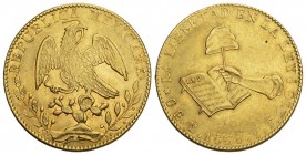 Mexiko Republik, 1867-1905. 8 Escudos 1868 GO-YF , Mexiko City. 23,69 g Feingold. Fb. 64, Grove 5179. vorzüglich