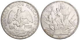 Mexiko Republik Peso 1910 win. Kr. Mexico-City. KM 453 27.09 g vorzüglich