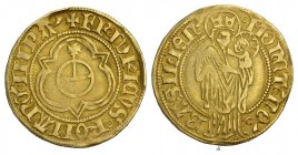 Schweiz / Switzerland / Suisse Basel. Reichsmünzstätte Basel. Friedrich, Kaiser, 1452-1490. Goldgulden o. J. 3.28 g. Winterstein 146. Fr. HMZ 2-49h. G...