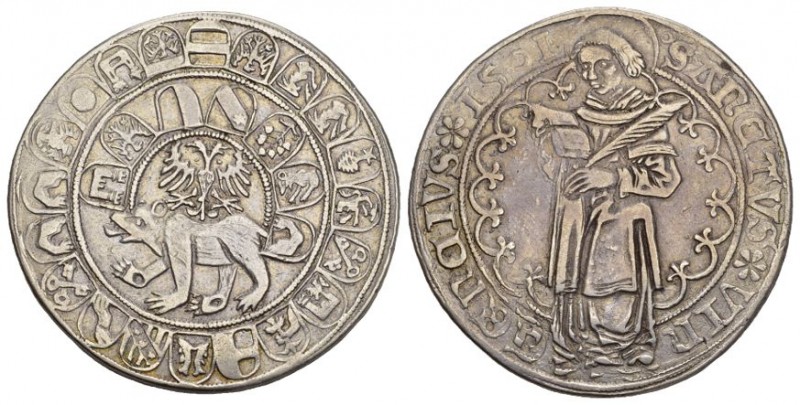 Schweiz / Switzerland / Suisse Bern Guldiner 1501. Av. Nach links schreitender B...