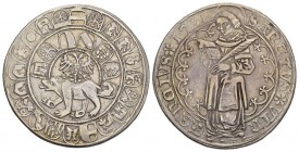Schweiz / Switzerland / Suisse Bern Guldiner 1501. Av. Nach links schreitender Bär unter einem kleinen doppelköpfigen Adler. Darüber ein Halbbogen aus...