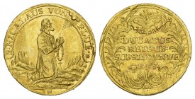 Schweiz / Switzerland / Suisse Obwalden Dukat 1743. 3.39 g. Greter-Stückelberger (SMK IV) 11. D.T. 603. HMZ 2-731i. Fr. 349. Sehr selten in dieser Qua...