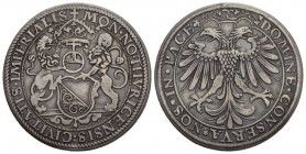 Schweiz / Switzerland / Suisse Zürich, Stadt Taler o. J. (um 1560). Stempel von J. Stampfer. Wappen, von 2 Löwen gehalten, unter Krone und Reichsapfel...