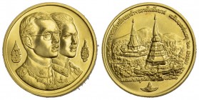 Thailand Goldmedaille King Bhumibol Queen Sirikit Gold 29.6g 
unzirkuliert