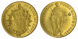 UNGARN Franz II., 1792-1835. Dukat 1848, Kremnitz. Huszar 1920, Schl. 1, Fr. 209. 3.50 g.
Gold. Vorzüglich