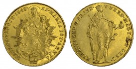 UNGARN Franz II., 1792-1835. Dukat 1848, Kremnitz. Huszar 1920, Schl. 1, Fr. 209. 3.50 g.
Gold. Vorzüglich