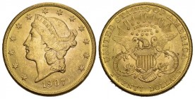 USA 1907 20 Dollar Gold seltene Erhaltung 33.4g 
vorzüglich +
