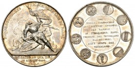 Basel 1844 Schützenmedaille Silber 28,2g Ri: 87b unzirkuliert