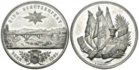 Bern 1885 Eind Schützenfest WM Medaille Ri: 196d 47mm vz-unz
