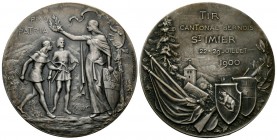 Bern 1900 Schützenmedaille Silber 39,8g selten Ri: 244a bis unzirkuliert