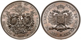 Genf 1897 Schützenmedaille in Kupfer Ri: 700c FDC RRR