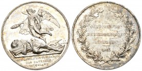 Luzern 1853 Eidg. Schützenfest Silber 41mm Ri: 864a 33,7g RRR FDC