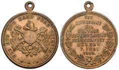 Luzern 1889 Zentral Schützenfest Bronce Medaille 30mm Ri: 874a sehr schön