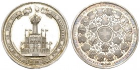 La Chaux de Fonds 1863 Eidg. Schützenfest in silber 41mm 36,9g s.selten Ri: 946a FDC RRR
