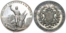 Neuchatel 1892 Schützenfest Silbermedaille 39,1g Ri: 959b selten FDC