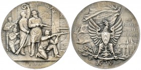Nechatel 1898 Eidg. Schützenfest Silber 38,4g s.selten Ri: 970c unzirkuliert