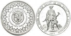 St.Gallen 1874 Eidg. Schützenfest PB SN 41mm Ri: 1157a FDC