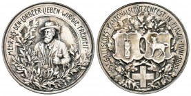 Flawil 1899 Kantonalschützenfest Silber 33mm 17,8g selten Ri: 1172a unzirkuliert