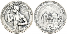San Salvatore 1902 Schützenmedaille Silber 24,9g selten Ri: 1426a RRR unzirkuliert