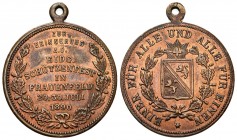 Frauenfeld 1890 Eidg. Schützenfest Bronce 30mm Ri: 1267b bis unzirkuliert