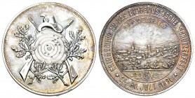 Frauenfeld 1890 Schützenmedaille Silber 15,1g s.selten Ri: 1272a fast FDC