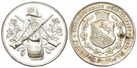Frauenfeld 1890 Schützenmedaille Silber 14,9g im Richter Katalog nicht gelistet Ri- bis unzirkuliert