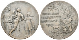 Amrisweil 1900 Schützenmedaille Silber 34,7g selten Ri: 1273a FDC