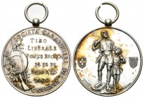 Ponte Brolla 1900 Schützenmedaille Silber 8,89g selten Ri: 1419a vorzüglich