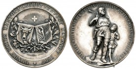 Altdorf 1897 Schützenmedaille Silber 28,4g selten Ri: 1524a unzirkuliert