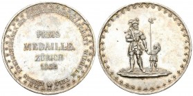 Zürich 1852 Preismedaille Silber 50,9g selten Ri: 1722a bis unzirkuliert