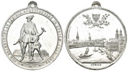 Zürich 1872 Eidg. Schützenfest PB sn 41mm Ri: 1733a FDC