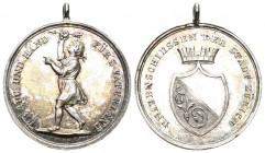 Zürich O.J um 1852 Schützenmedaille Silber 5,4g Ri: 1937a unzirkuliert