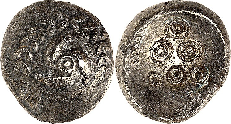GERMANIEN. 
UBIER. 
Ag-Stater ("Regenbogenschüsselchen") Typ "Mardorf" (60/40 ...